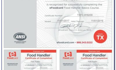Free Food Handlers Card Az