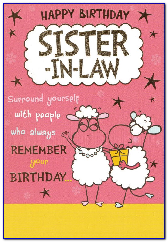 Free Funny Birthday Cards For Sister In Law