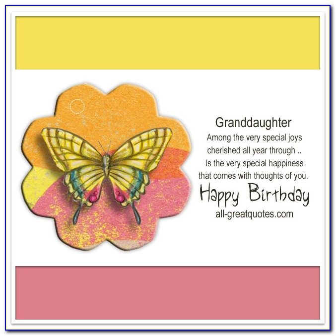 Free Happy Birthday Cards For Granddaughter