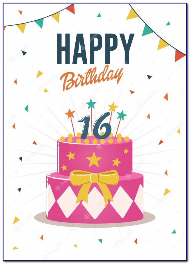 Free Happy Sweet 16 Birthday Cards