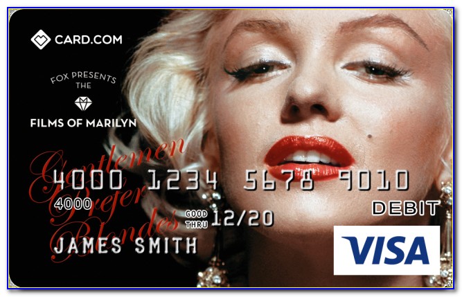 Free Marilyn Monroe Debit Cards