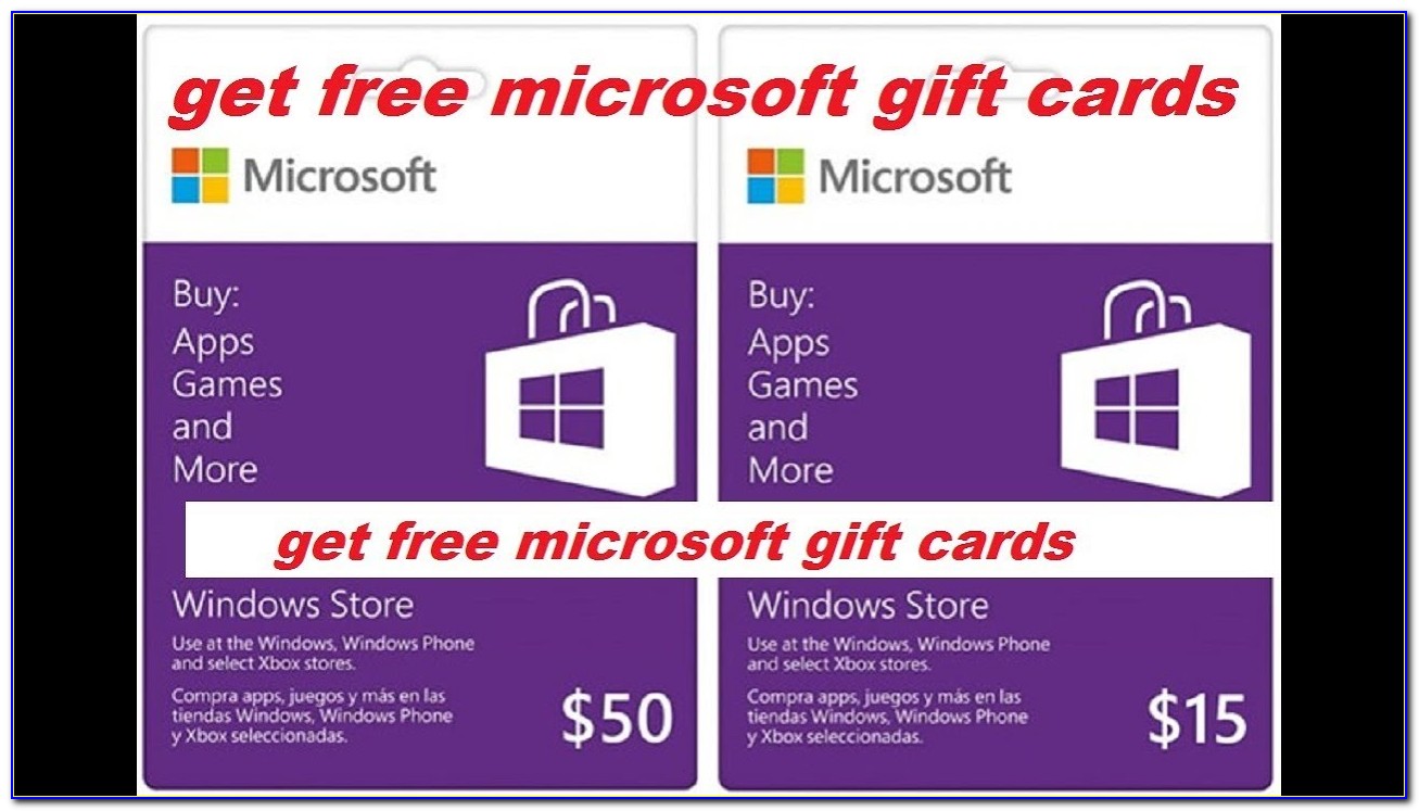 Free Microsoft Cards For Xbox One