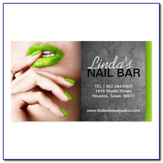 Free Nail Technician Business Card Templates