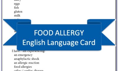 Free Printable Allergy Translation Cards Japanese