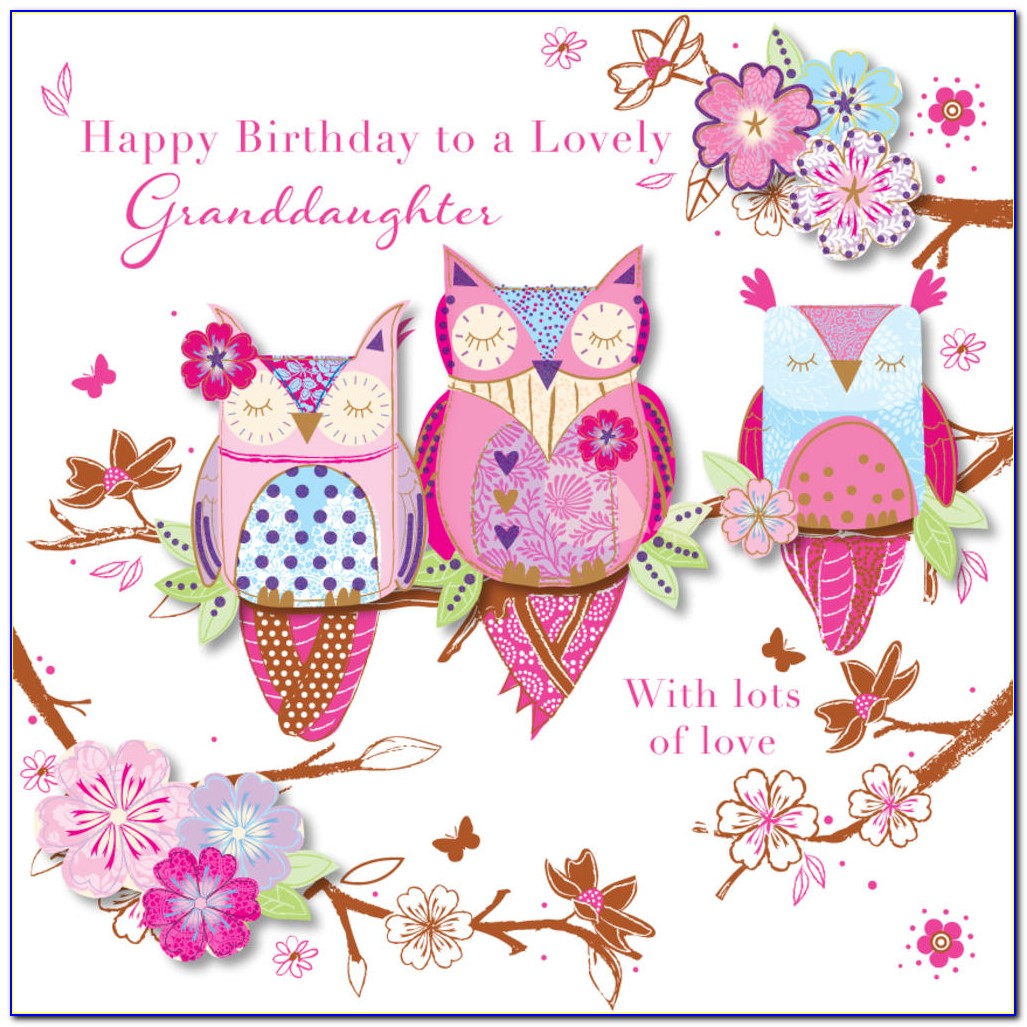 Free Printable Birthday Cards For Granddaughter