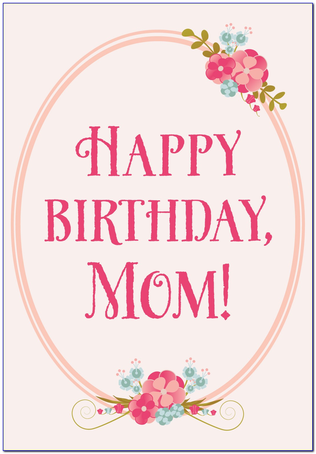 Free Printable Birthday Cards For Mom To Color