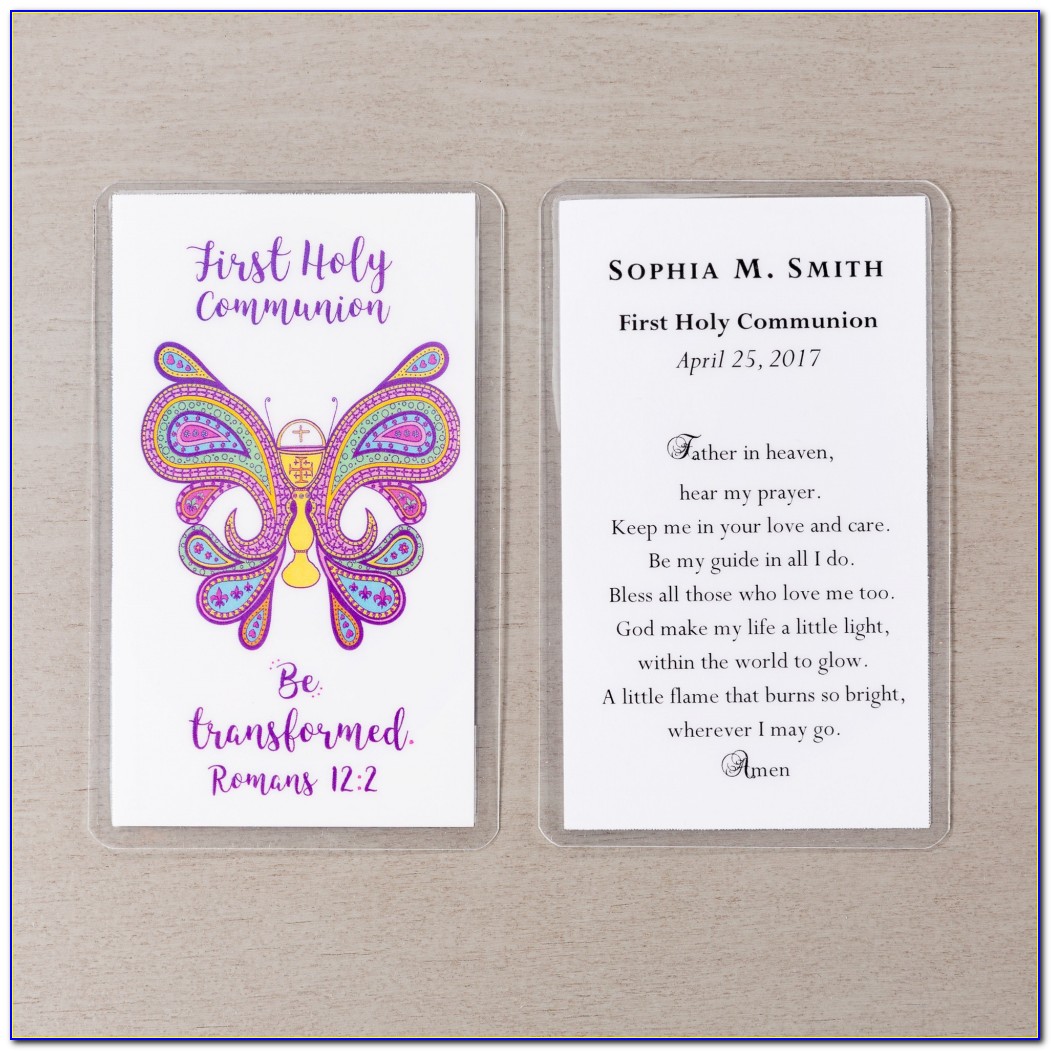 Free Printable First Communion Cards