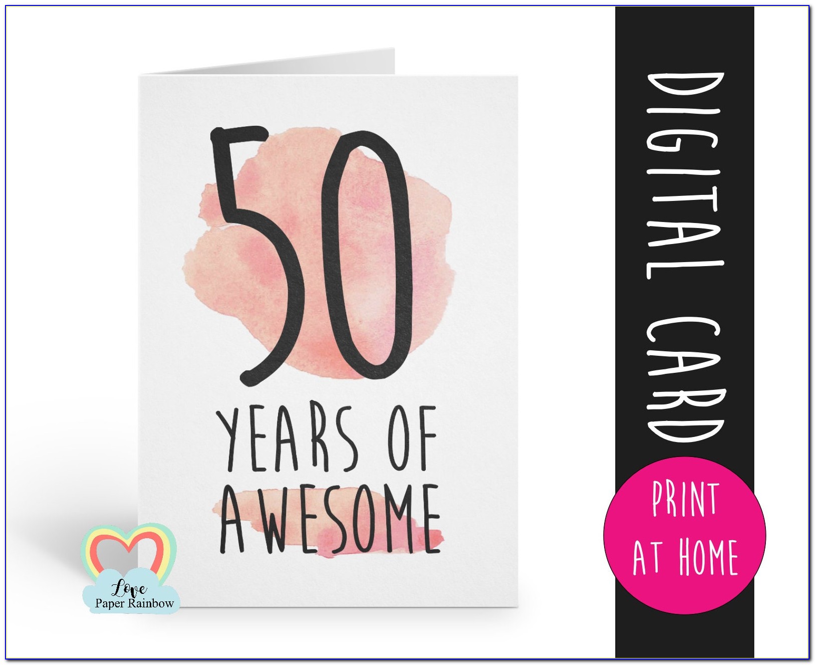 Free Printable Happy 50th Birthday Cards