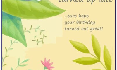 Free Printable Happy Belated Birthday Cards