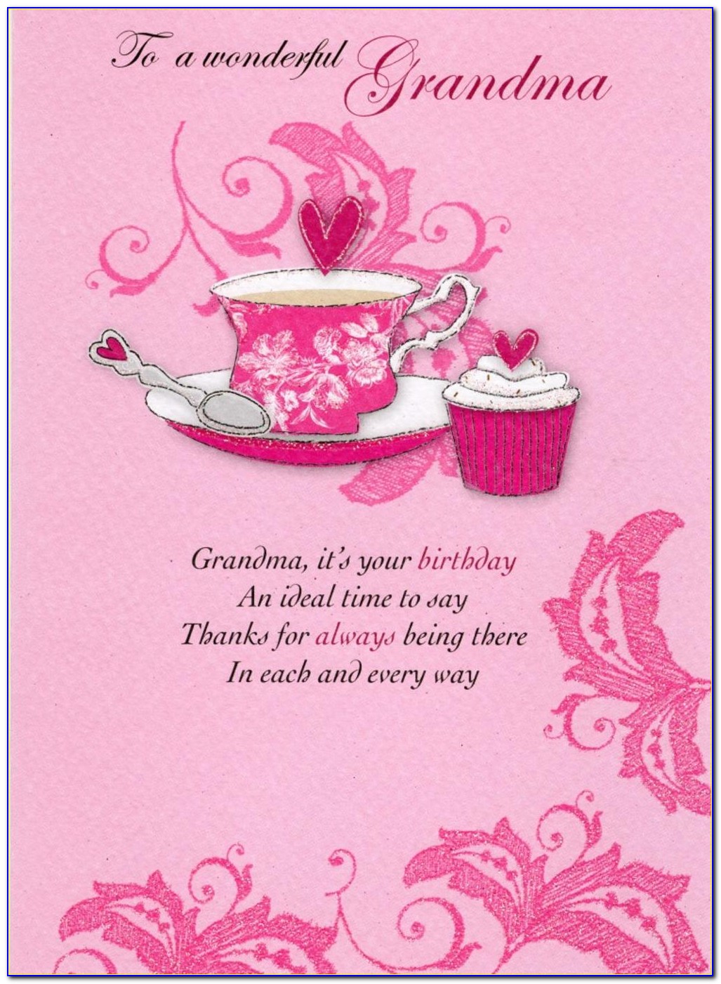 Free Printable Happy Birthday Grandma Cards