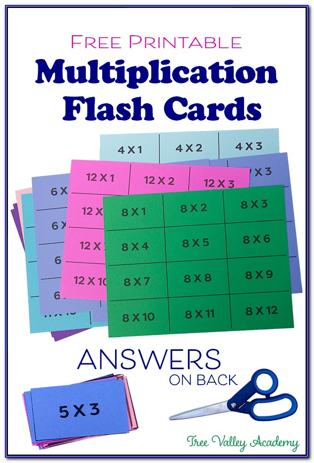 Free Printable Multiplication Flash Cards Pdf