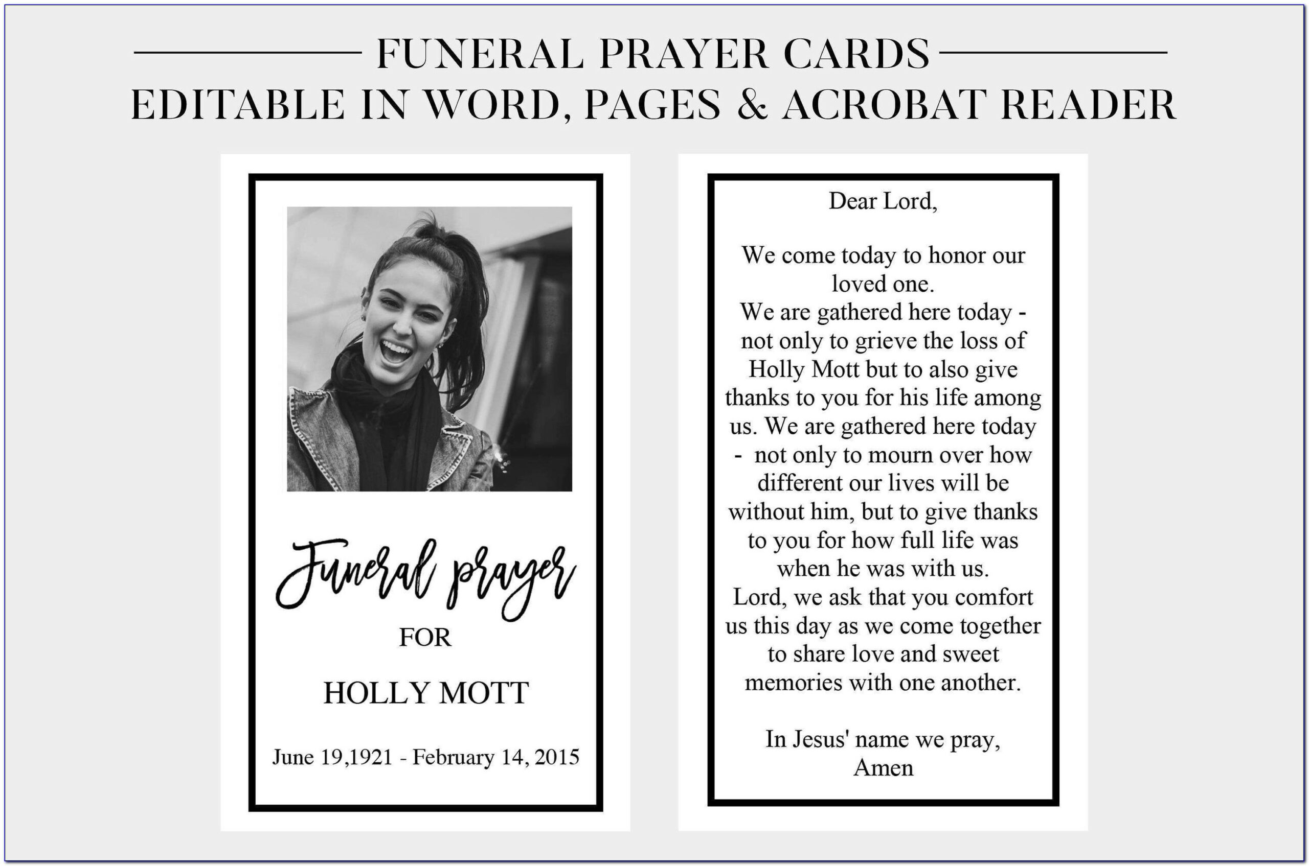 Free Printable Prayer Card Templates