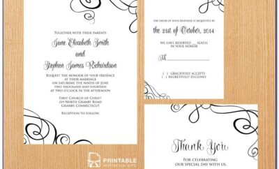 Free Printable Wedding Invitations And Rsvp Cards
