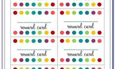 Free Punch Card Template For School