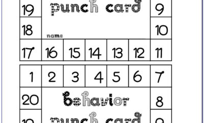 Free Punch Card Template Or Design