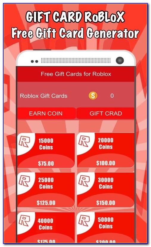 Free Roblox Cards Generator