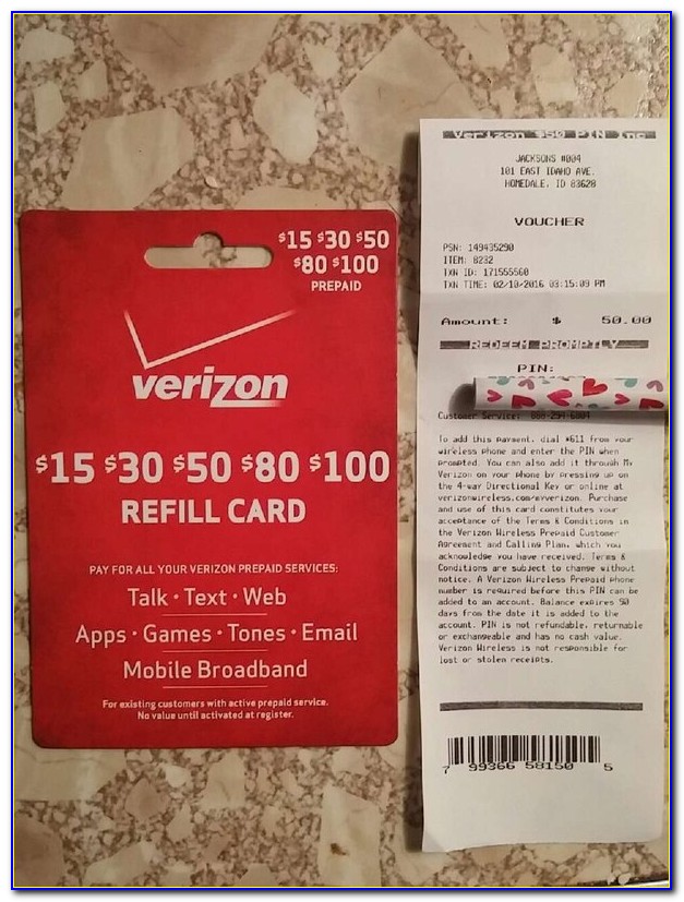 Free Verizon Refill Card Pin Numbers That Work 2020