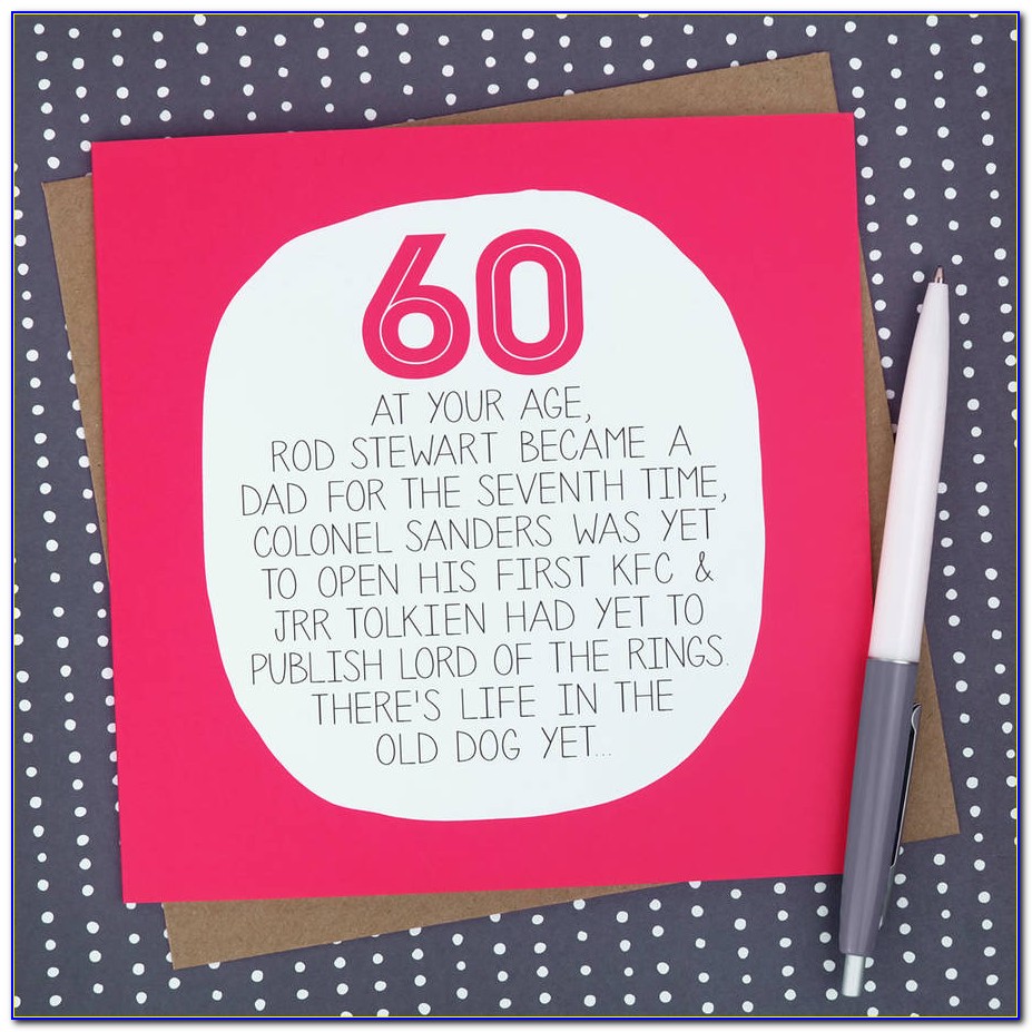 Funny Birthday Cards For Her 60th
