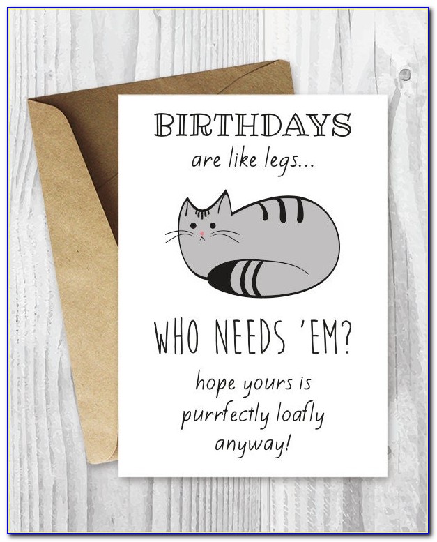 Funny Cat Lover Birthday Card