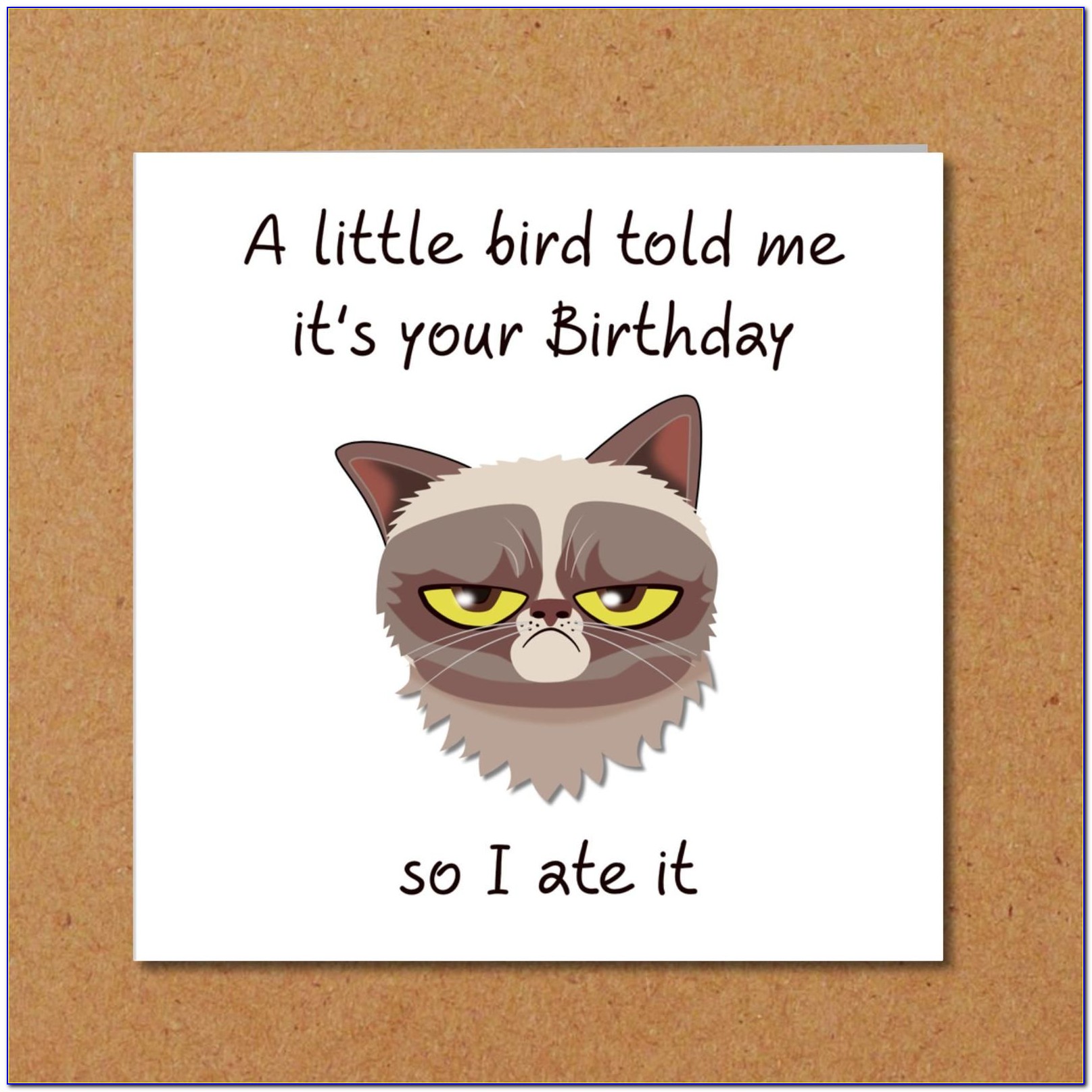 Funny Cat Themed Birthday Cards