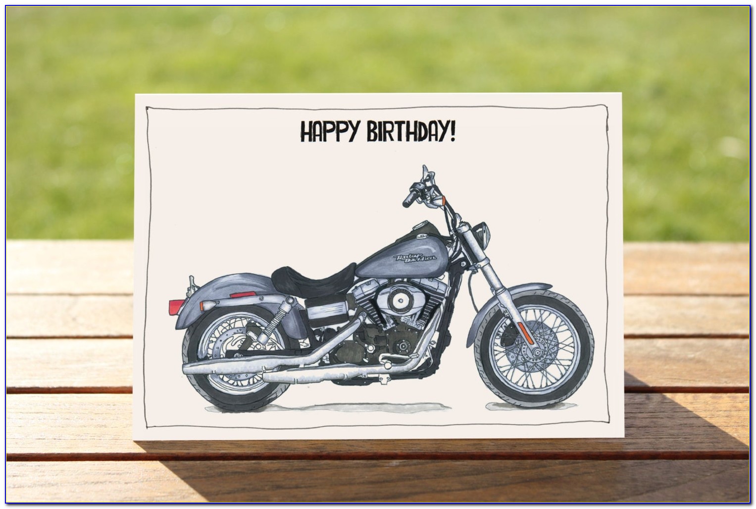 Funny Harley Davidson Birthday Cards