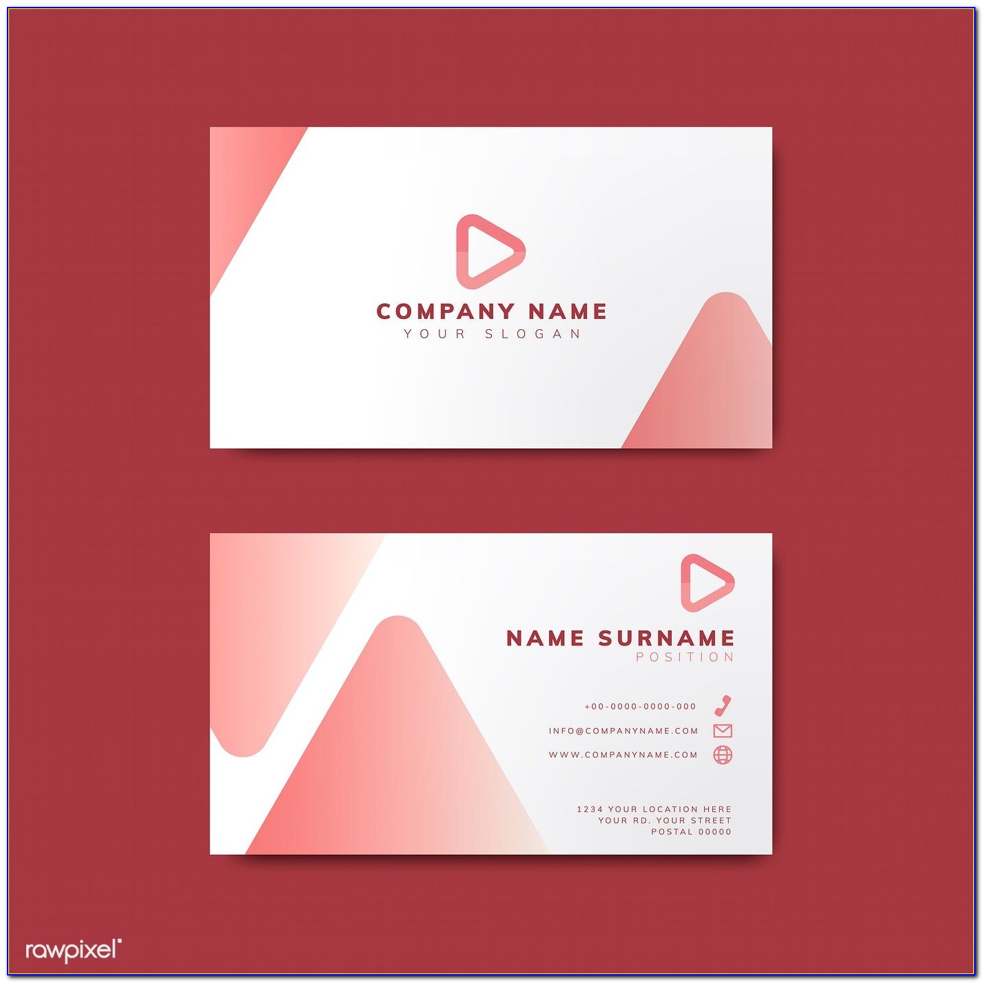 Geometric Shaped Business Cards