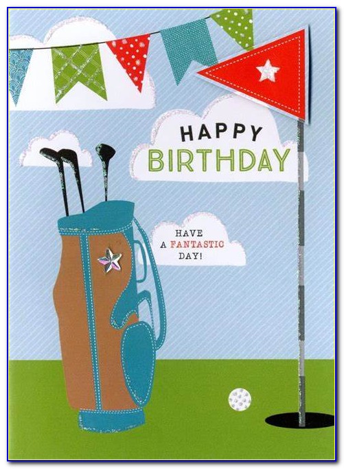 Golf Birthday Cards Free Printable