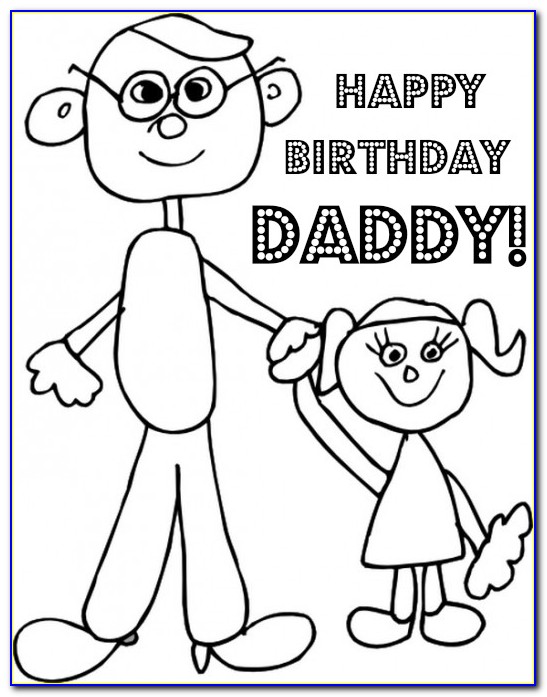 Happy Birthday Card Drawing For Dad