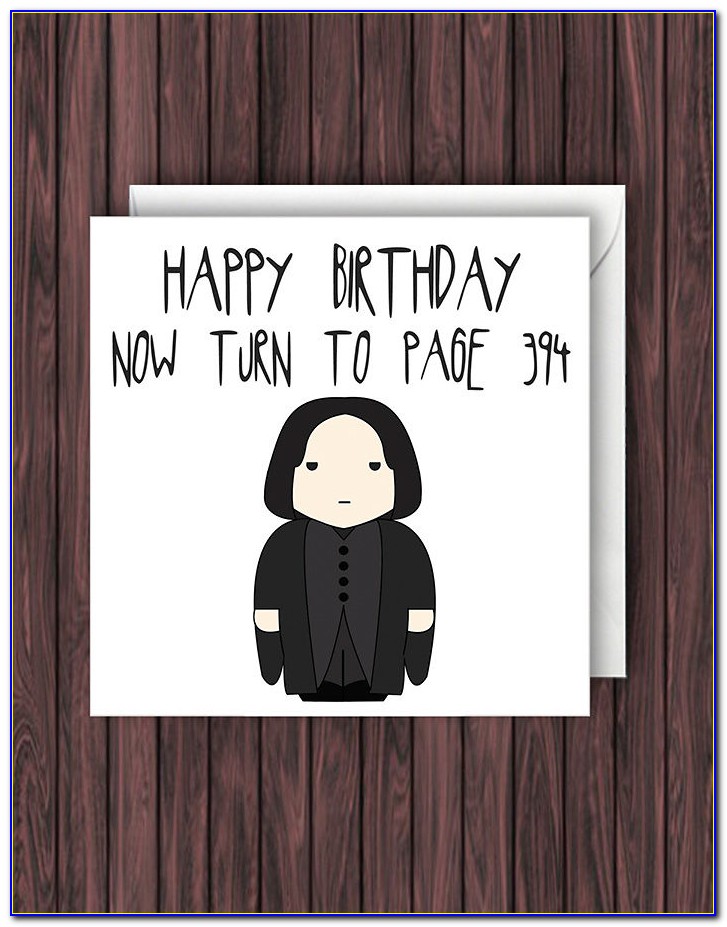 Harry Potter Birthday Card Printable Free