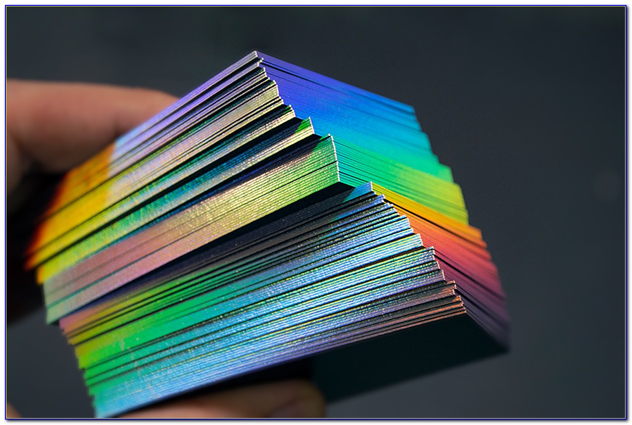 Holographic Edge Business Cards