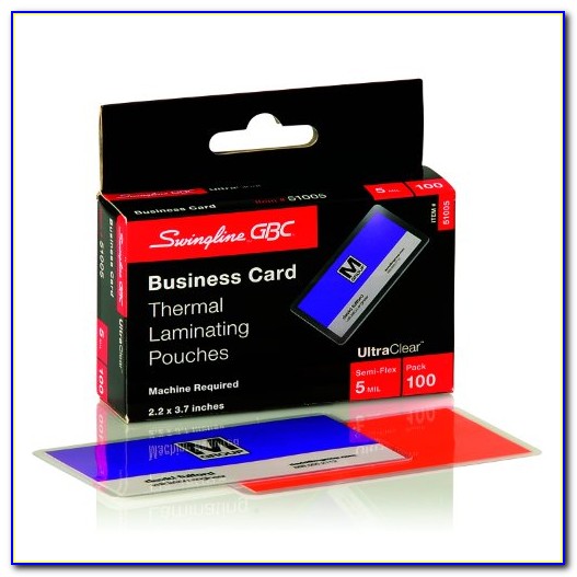 Hot Laminating Pouches Business Card Size