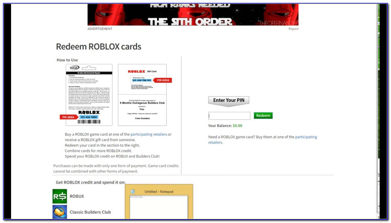 How To Get Free Robux Redeem Card