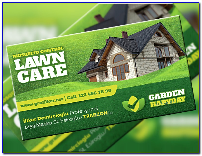 Landscaping Business Cards Samples