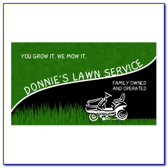 Lawn Mowing Business Card Templates