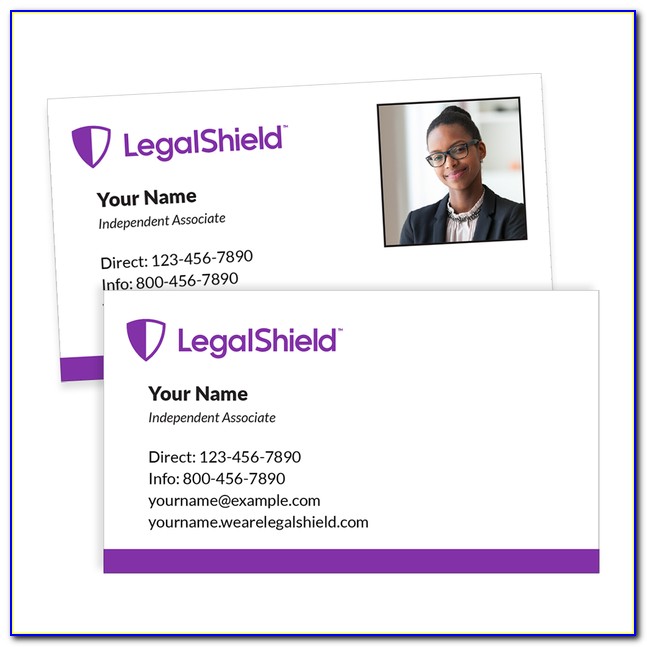 Legalshield Business Card Template