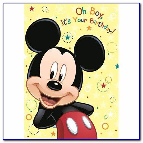 Mickey Mouse Birthday Card Ideas