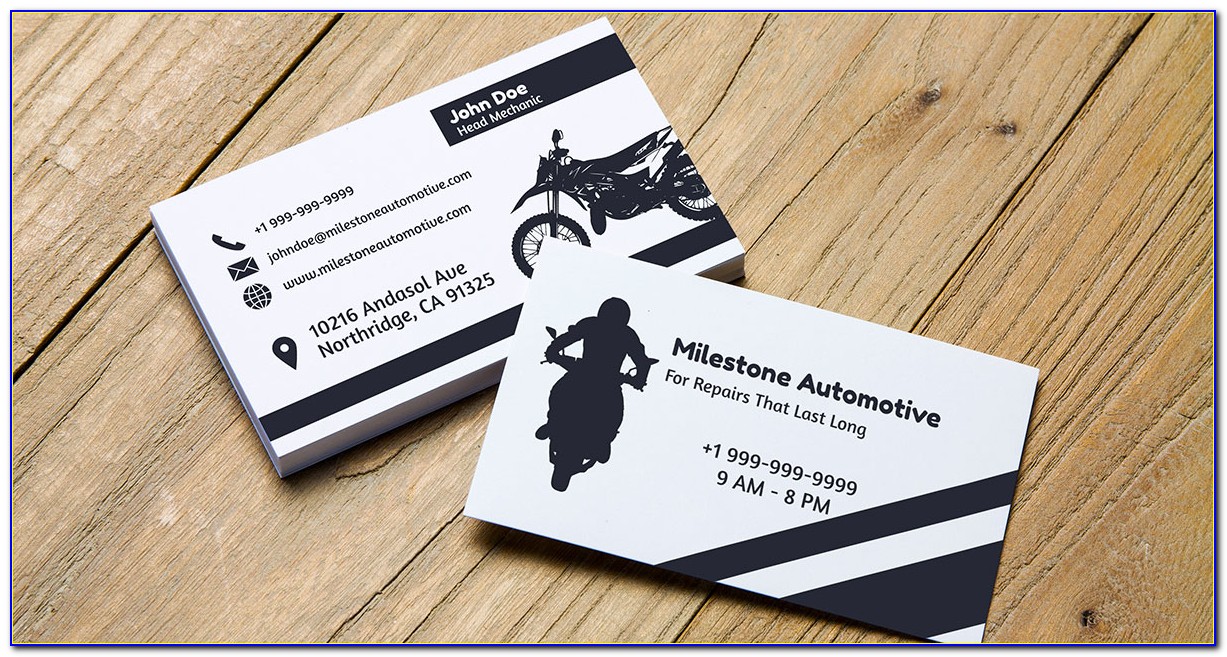 Motorcycle Business Card Design
