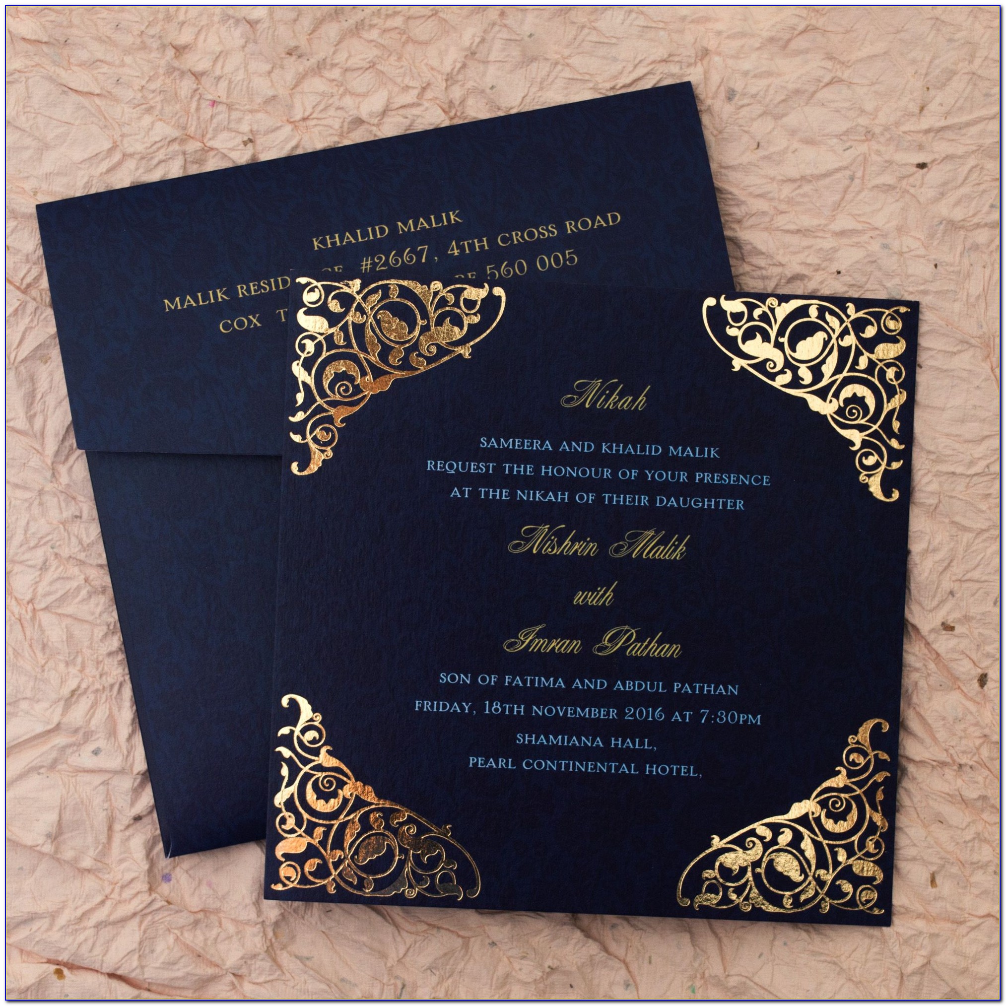 Muslim Wedding Card Designs Free Download