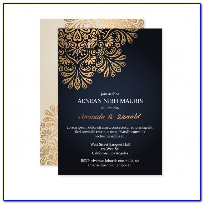 Muslim Wedding Invitation Cards Designs Free Download