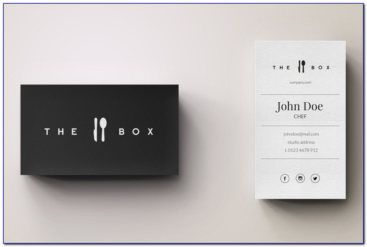 Personal Chef Business Card Template