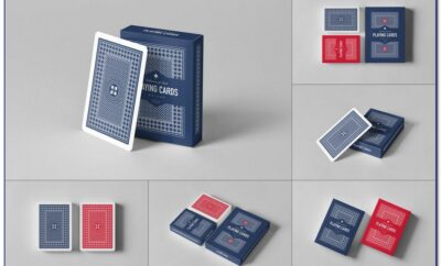 Playing Cards Mockup Free Download