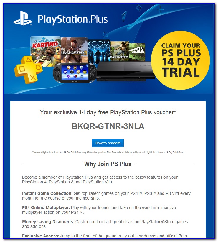 Playstation Plus Gift Card Free