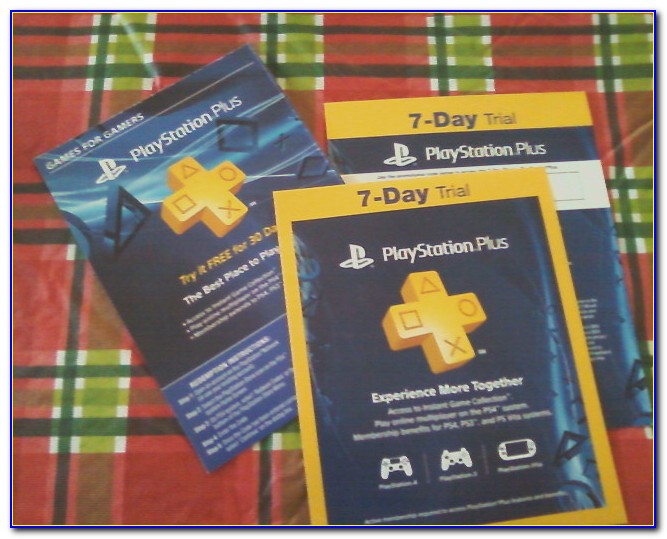 Playstation Plus Membership Card Free