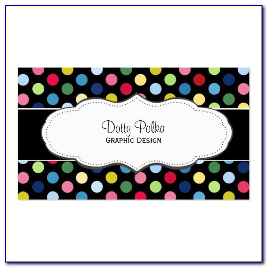 Polka Dot Business Cards
