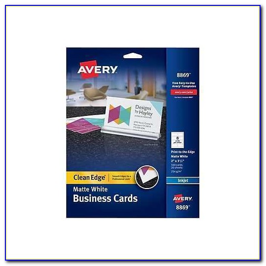 Print Avery Business Cards From Publisher