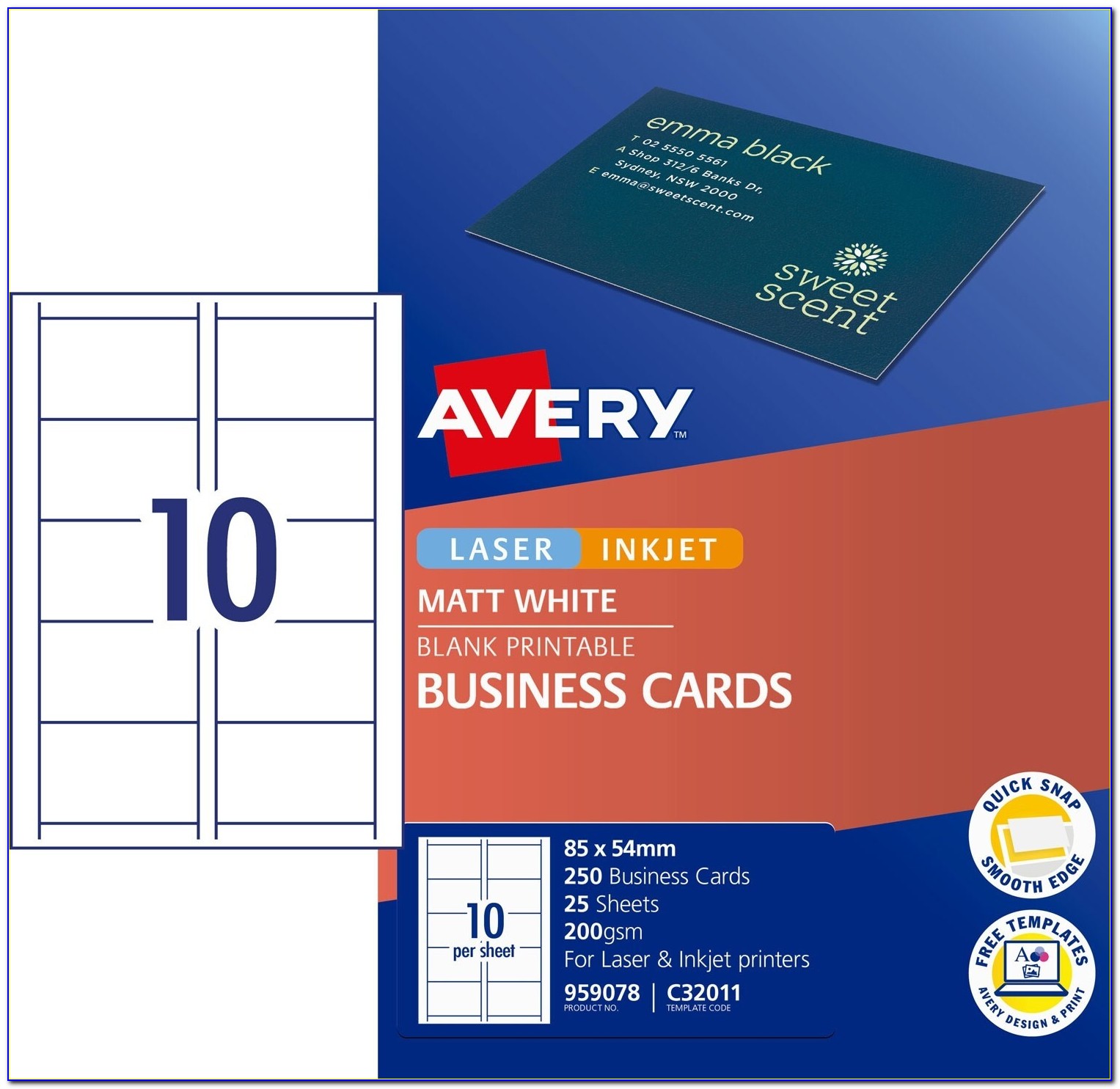 Print Avery Business Cards In Word