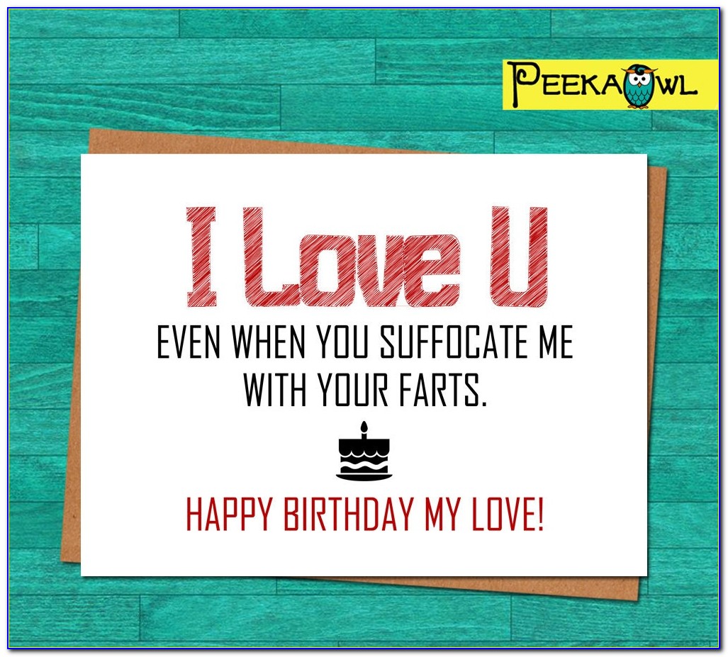 Printable Birthday Cards For Husband Funny