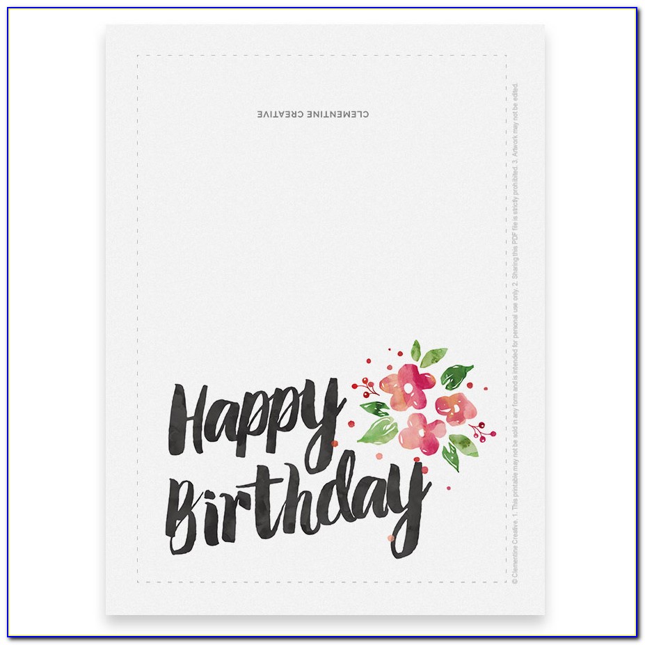 Printable Romantic Birthday Cards For Her