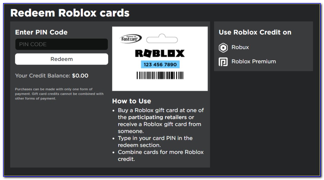Redeem Roblox Card Free 2018