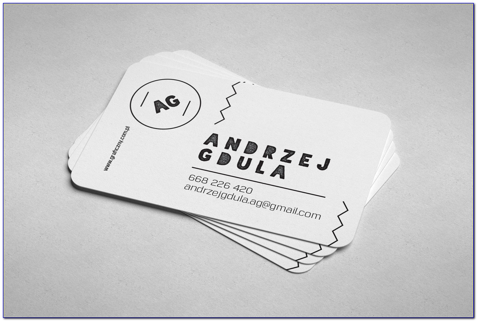 Rounded Corner Business Card Mockup Psd Free
